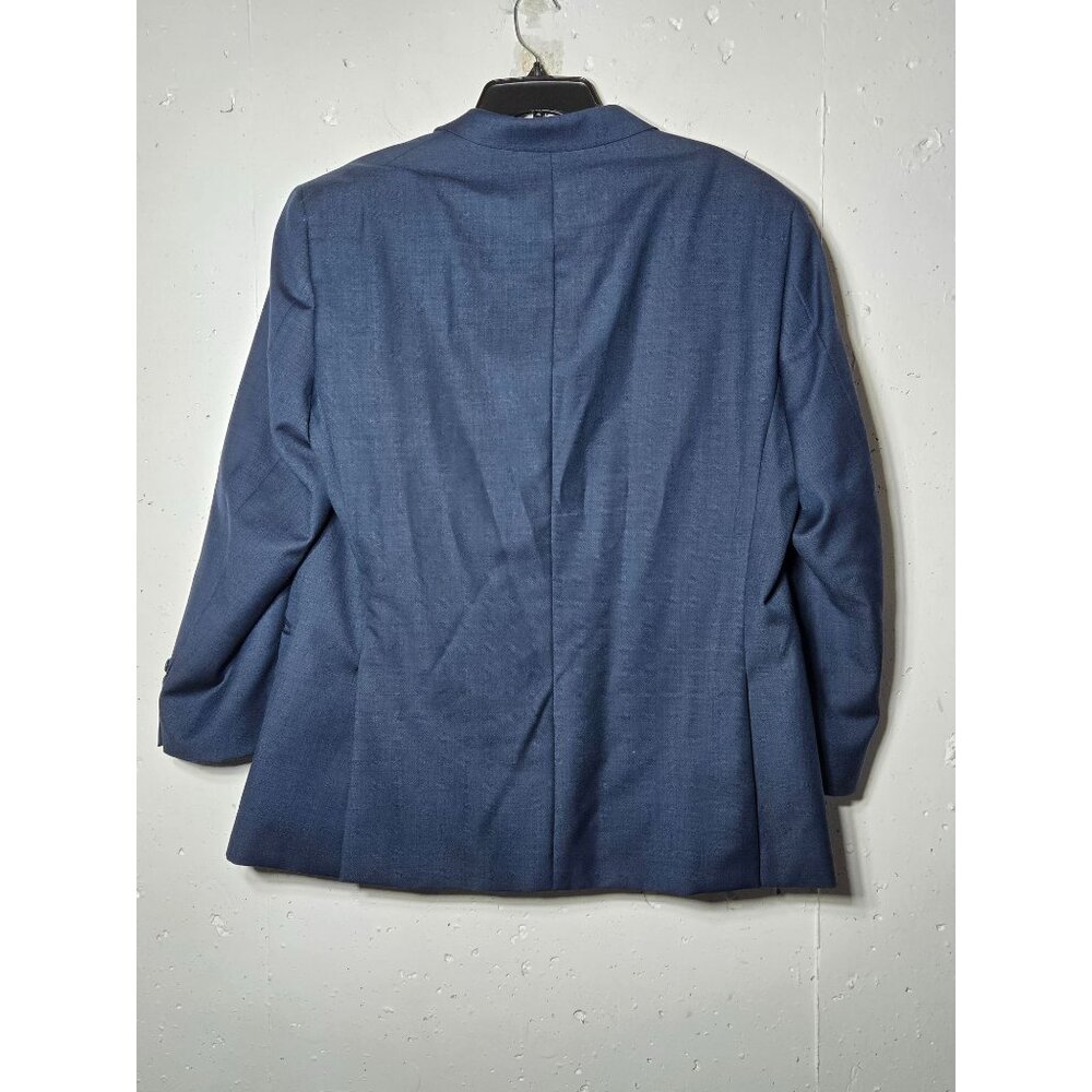 Tommy Hilfiger Mens Blue 100% Worsted Wool Sports Coat Jacket Size 46R Formal - Picture 2 of 14